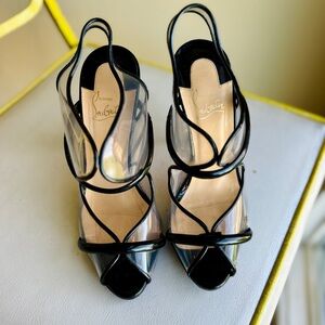 Authentic Christian Louboutin Aqua Ronda Women's Heels EU39